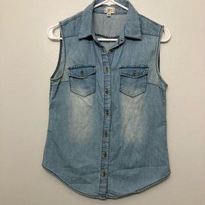 Noble U Los Angeles Denim Top Size M